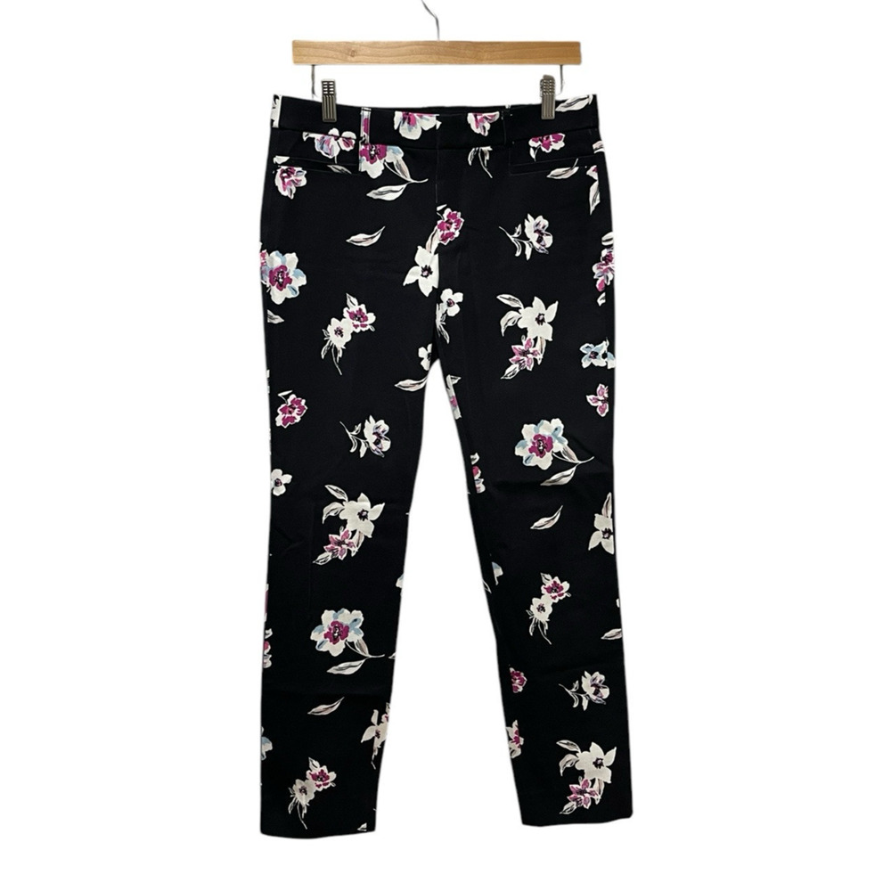 Banana Republic 6L Skinny Fit Floral Print Career Dress Pants